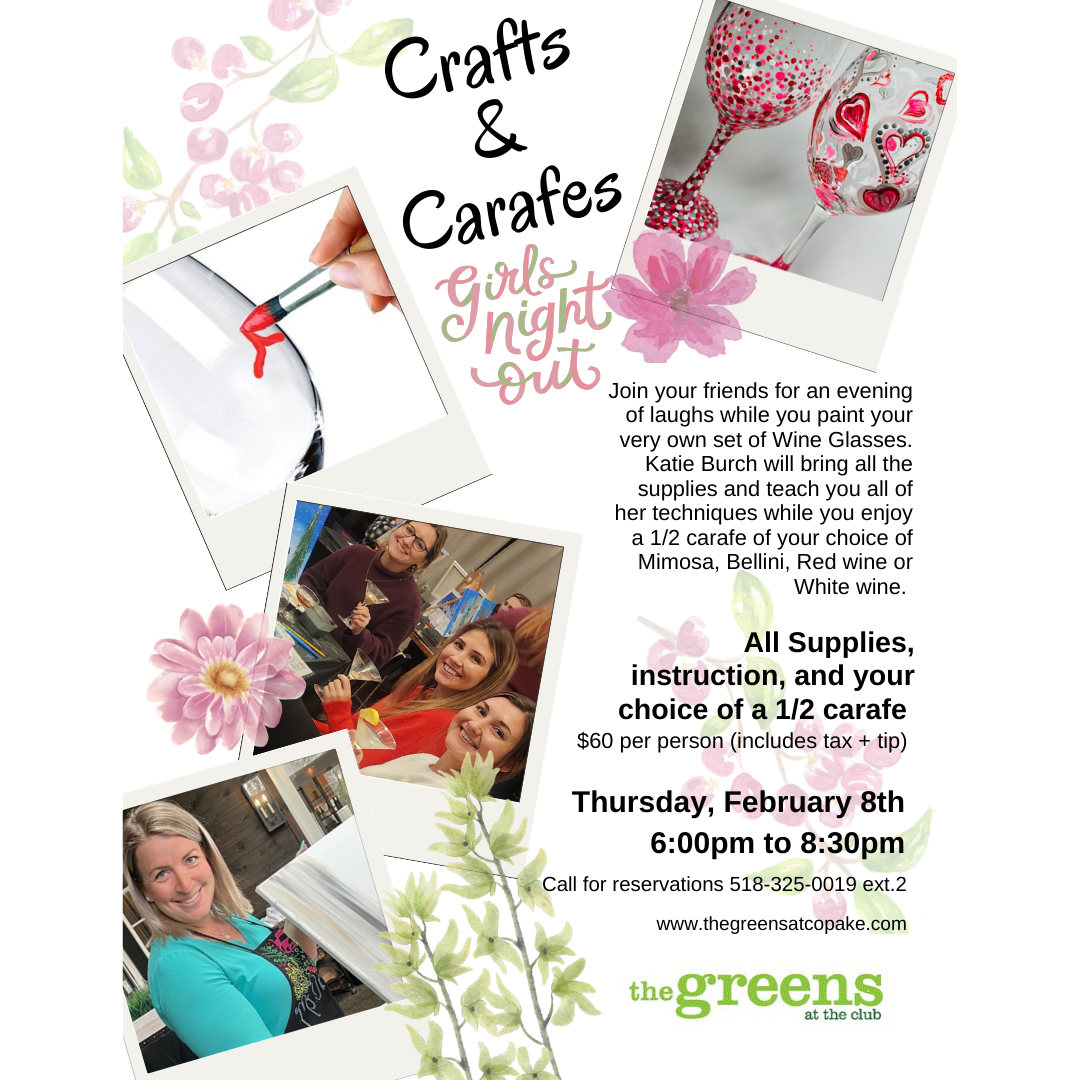 Crafts and Carafes - Girls Night Out